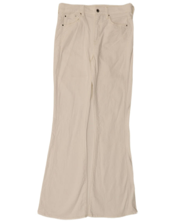 G-Star Womens 3301 High Rise Flared Jeans W30 L33 White