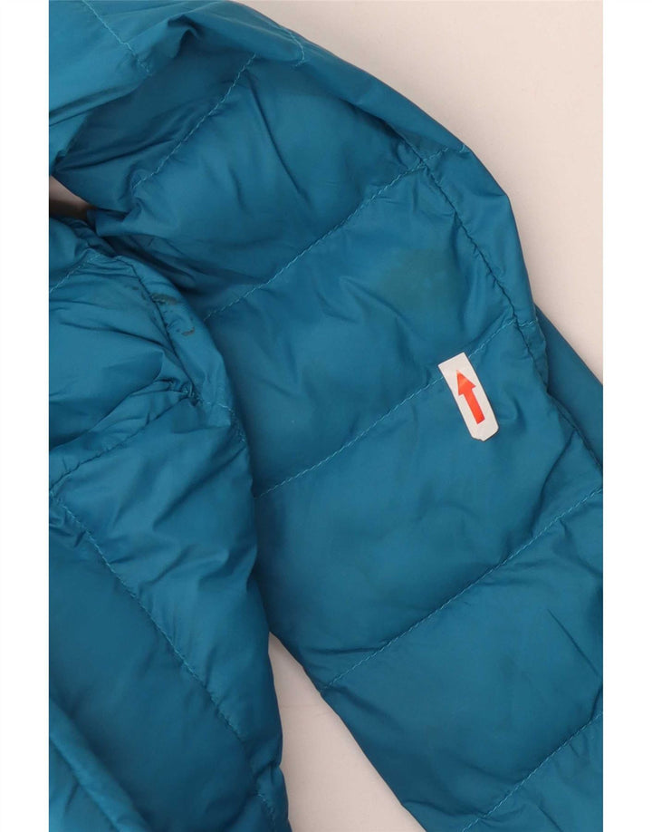 Mountain Warehouse Womens Hooded Padded Jacket UK 8 Small Blue Nylon