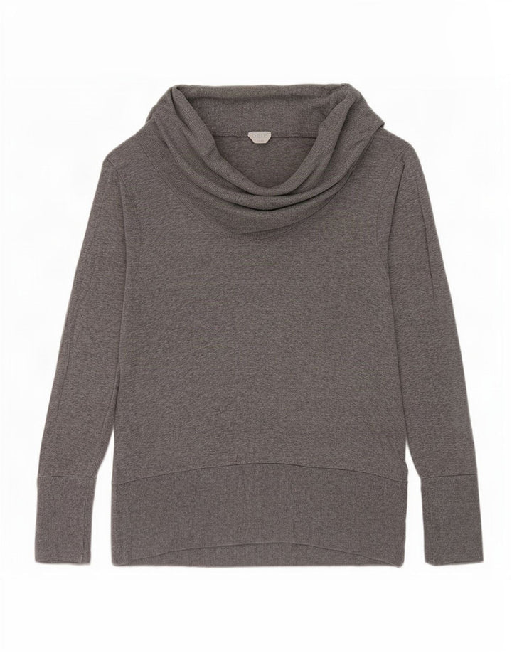 Oasis Womens Top Long Sleeve UK 16 Large Grey