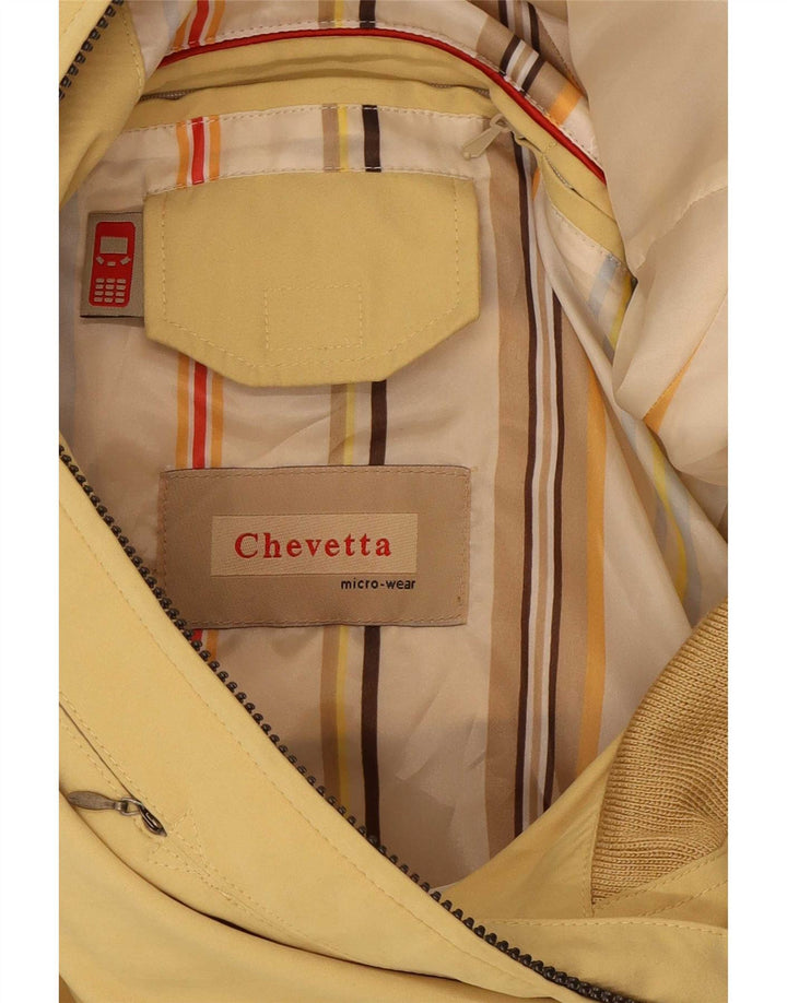 Chevy Mens Bomber Jacket IT 48 Medium Yellow Polyester
