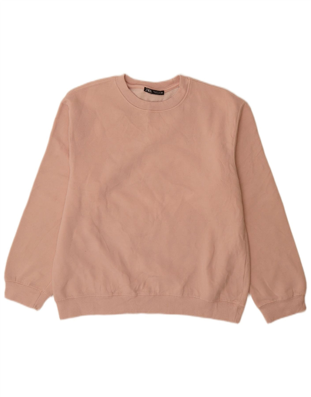 Zara Womens Sweatshirt Jumper UK 14 Medium Pink