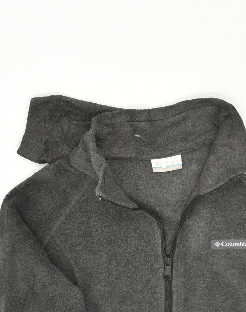 COLUMBIA Womens Fleece Jacket UK 14 Medium Grey Polyester | Vintage Columbia | Thrift | Second-Hand Columbia | Used Clothing | Messina Hembry 