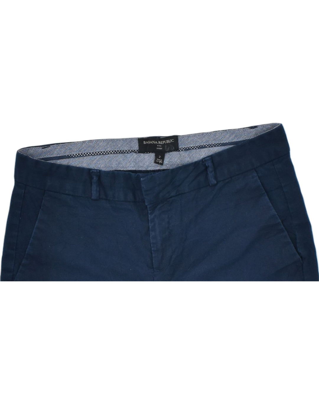 BANANA REPUBLIC Womens Capri Chino Trousers US 2 XS W30 L25 Navy Blue | Vintage | Thrift | Second-Hand | Used Clothing | Messina Hembry 