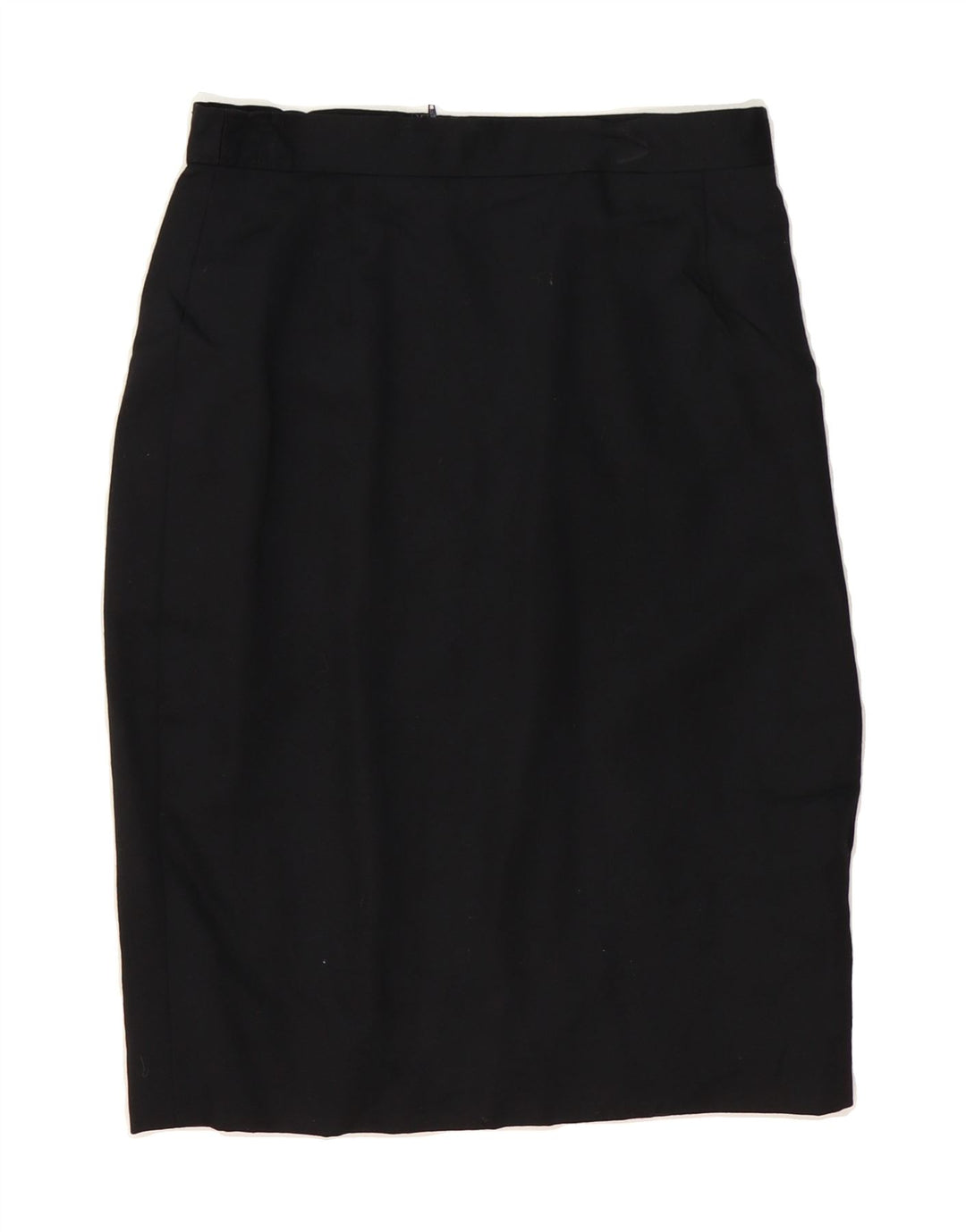 VINTAGE Womens Pencil Skirt IT 46 Large W30  Black Virgin Wool Vintage Vintage and Second-Hand Vintage from Messina Hembry 