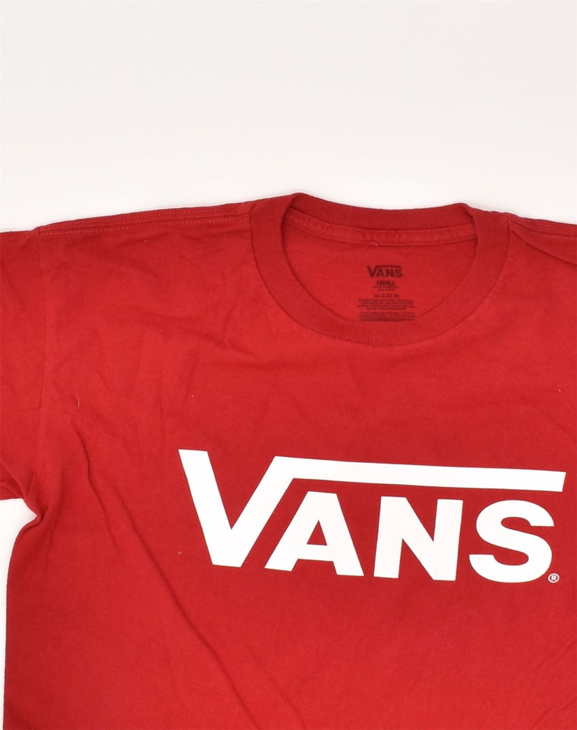 VANS Mens Graphic T-Shirt Top Small Red Cotton | Vintage Vans | Thrift | Second-Hand Vans | Used Clothing | Messina Hembry 