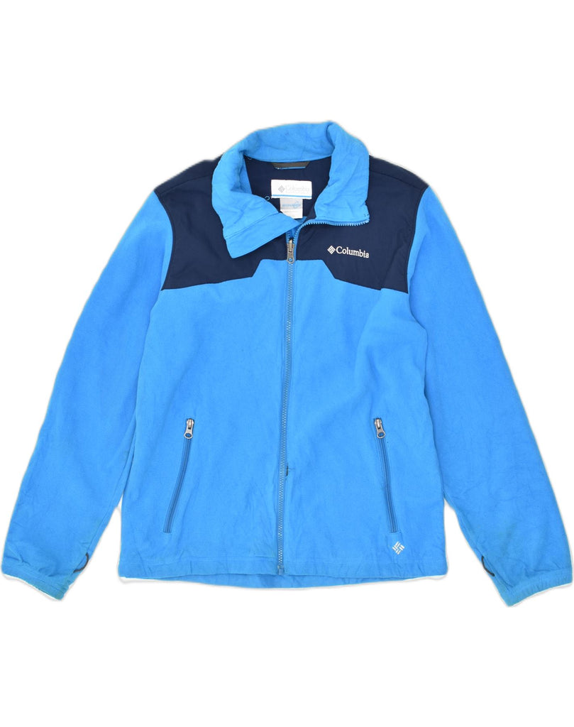 COLUMBIA Boys Fleece Jacket 14-15 Years Blue Polyester | Vintage Columbia | Thrift | Second-Hand Columbia | Used Clothing | Messina Hembry 