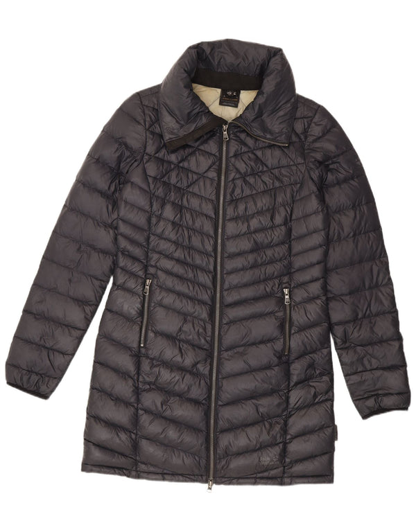 Jack Wolfskin Womens Padded Coat UK 8/10 Small Grey Polyamide