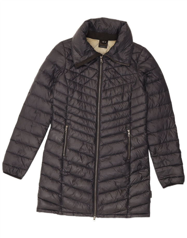 Jack Wolfskin Womens Padded Coat UK 8/10 Small Grey Polyamide