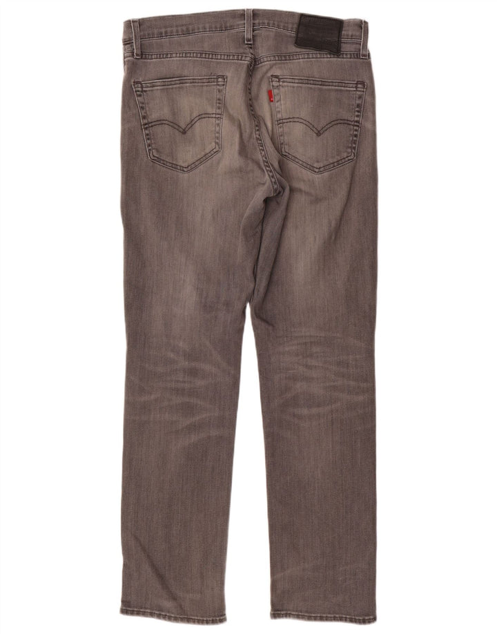 Levi's Mens Straight Jeans W34 L30 Grey Cotton