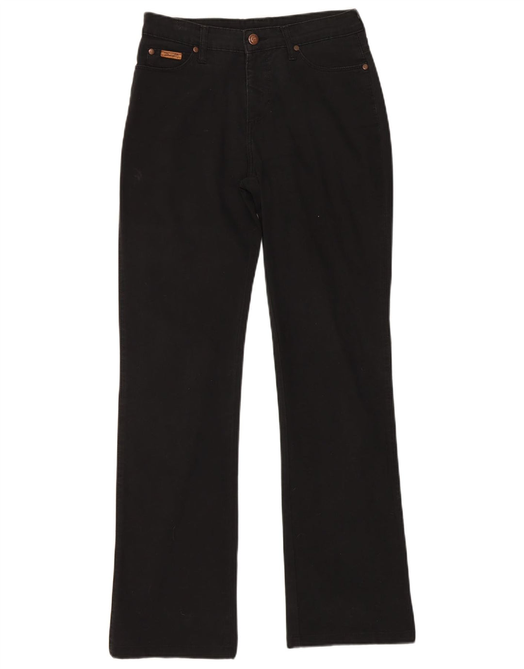 WRANGLER Womens Bootcut Jeans W28 L30 Black Cotton