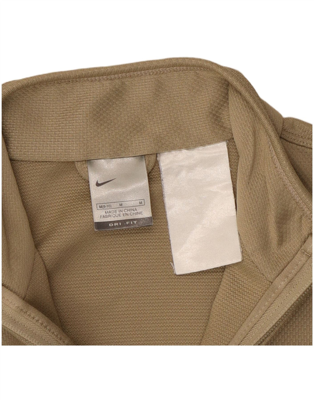 Nike Womens Dri Fit Tracksuit Top Jacket US 8/10 Medium Beige