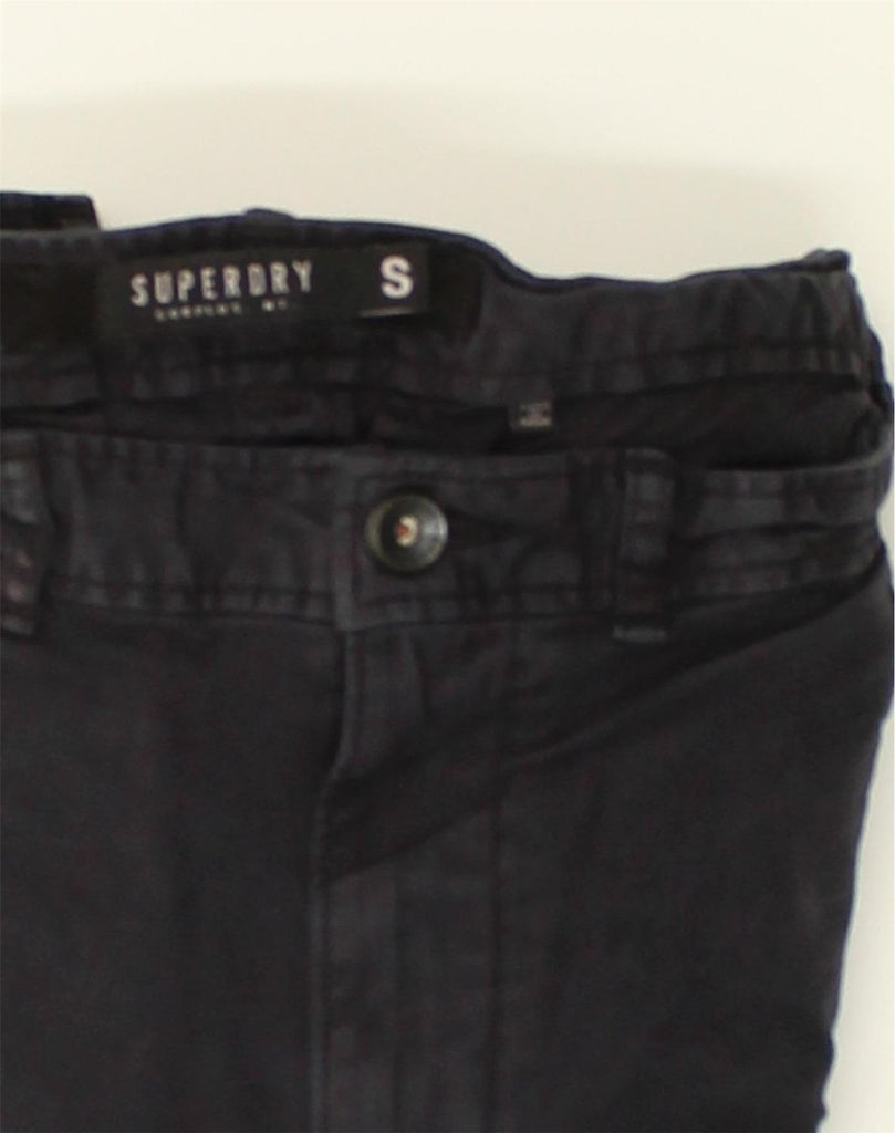 SUPERDRY Mens Slim Chino Trousers Small W32 L31 Navy Blue Cotton | Vintage Superdry | Thrift | Second-Hand Superdry | Used Clothing | Messina Hembry 