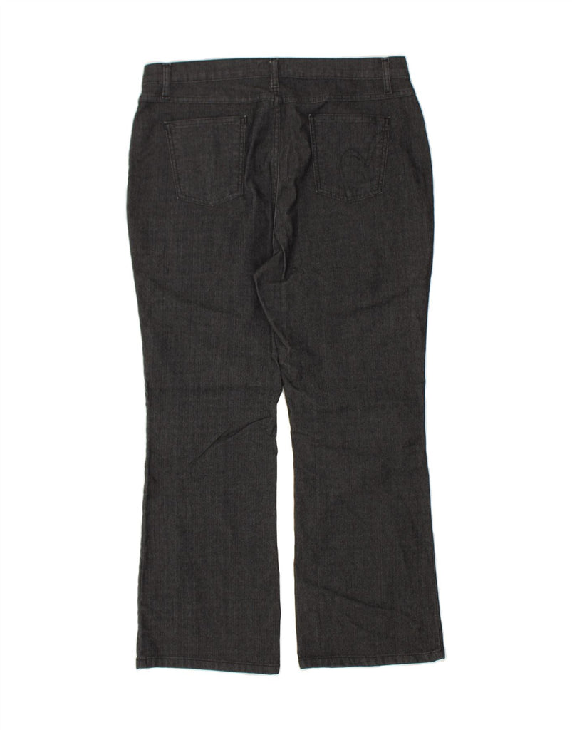 MARKS & SPENCER Womens Bootcut Casual Trousers UK 18 XL W36 L28 Grey | Vintage Marks & Spencer | Thrift | Second-Hand Marks & Spencer | Used Clothing | Messina Hembry 