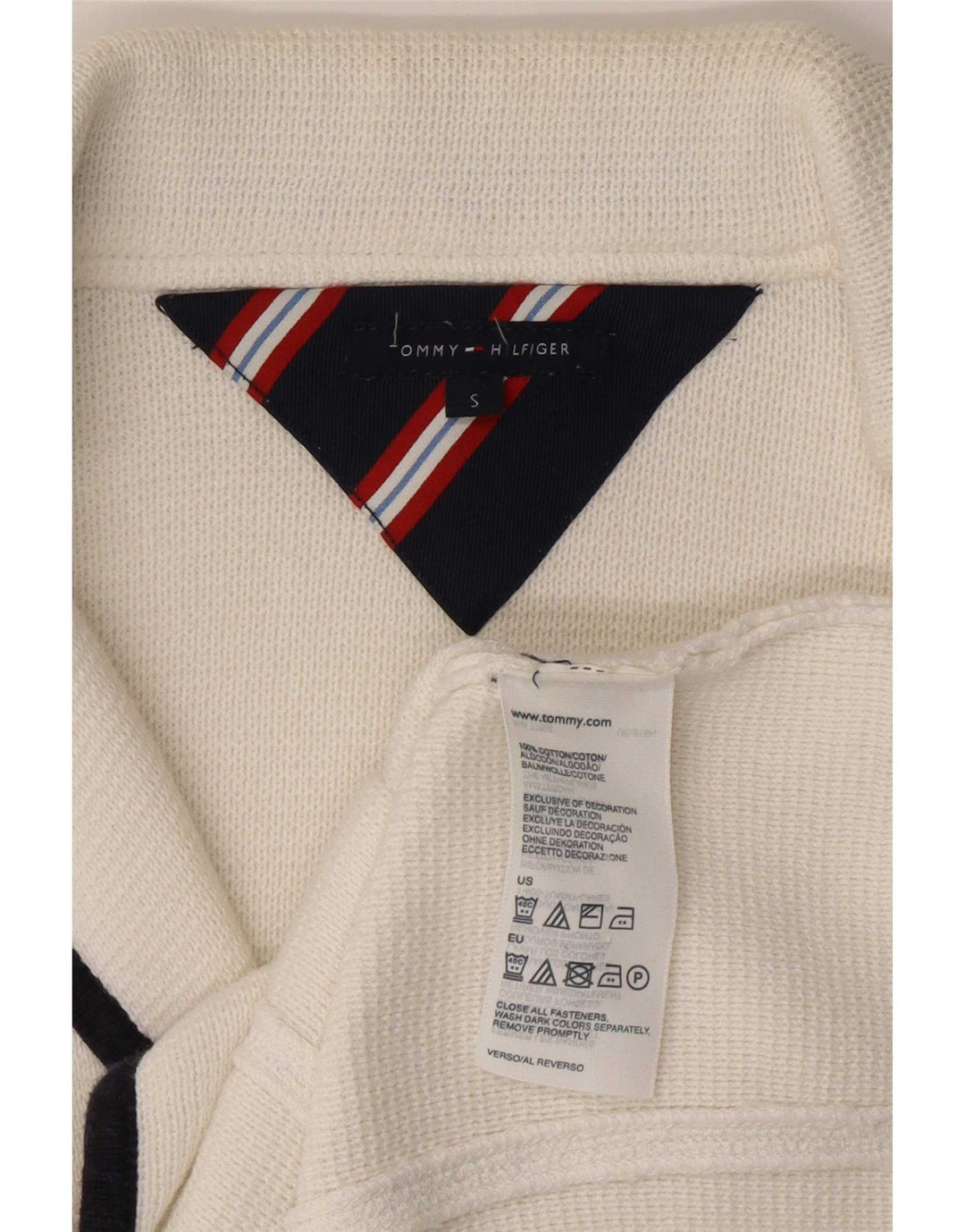 Tommy Hilfiger Womens 3 Button Blazer Jacket UK 8 Small White