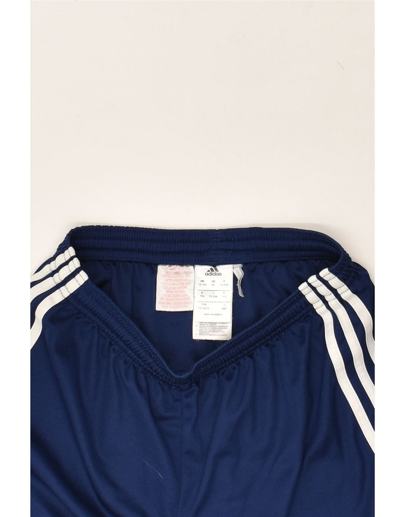 ADIDAS Boys Climalite Sport Shorts 11-12 Years Navy Blue Polyester | Vintage Adidas | Thrift | Second-Hand Adidas | Used Clothing | Messina Hembry 