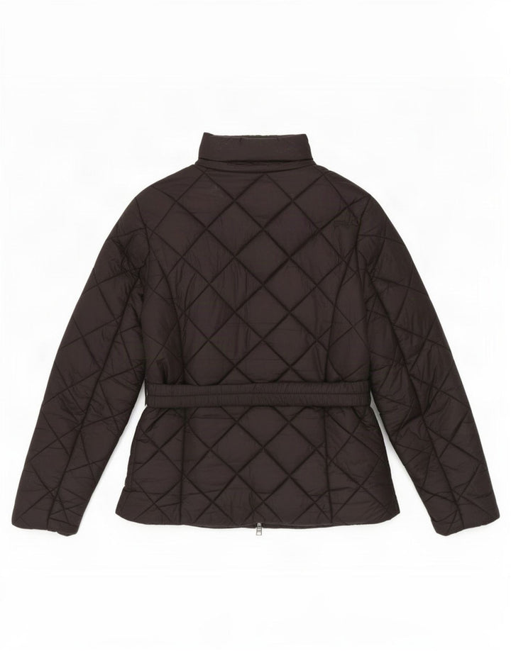 Guess Womens Quilted Jacket UK 12 Medium Black Polyamide