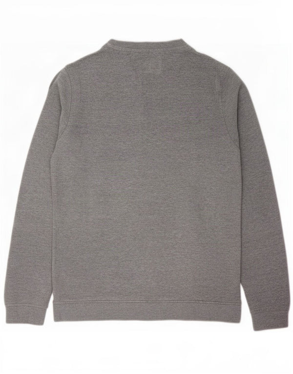 Jack & Jones Mens Graphic Sweatshirt Jumper Small Grey Cotton