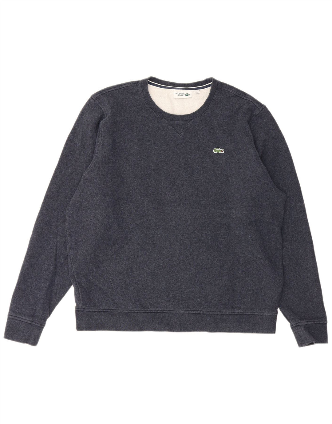 Lacoste Mens Sweatshirt Jumper Size 7 2XL Navy Blue Cotton