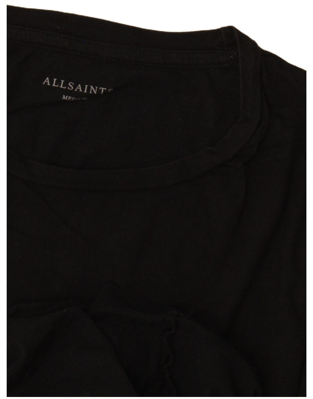 All Saints Mens T-Shirt Top Medium Black