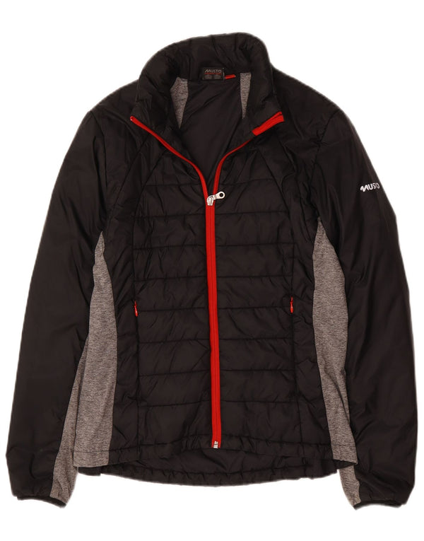 Musto Boys Graphic Padded Jacket 13-14 Years Black Colourblock Polyamide