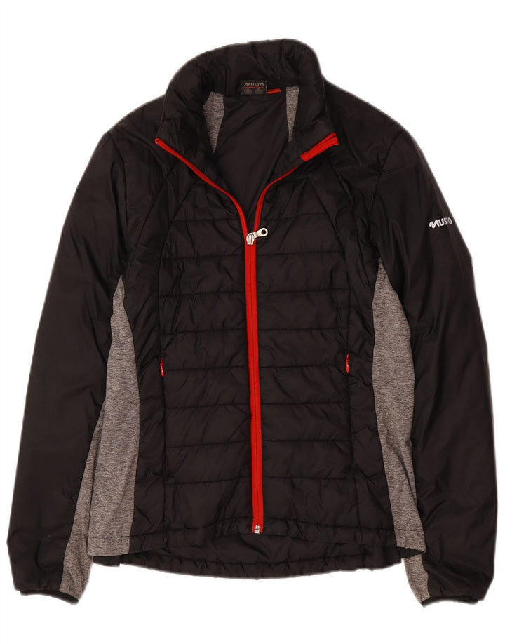 Musto Boys Graphic Padded Jacket 13-14 Years Black Colourblock Polyamide