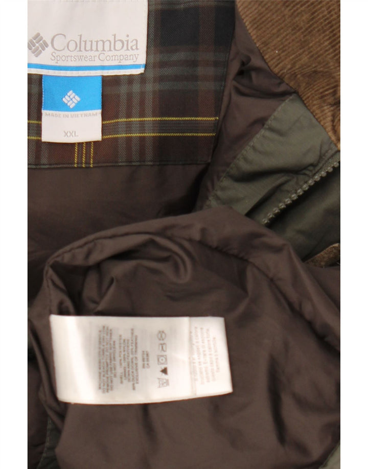 Columbia Mens Omni-Shield Padded Gilet UK 44 2XL Khaki Polyester