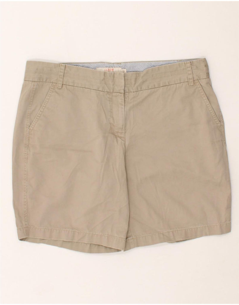 J. CREW Womens Broken In Chino Shorts US 12 Large W36 Grey Cotton | Vintage J. Crew | Thrift | Second-Hand J. Crew | Used Clothing | Messina Hembry 