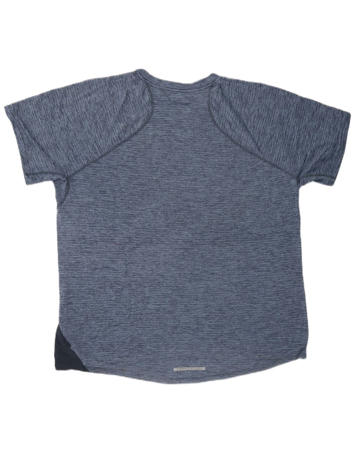 NIKE Mens Dri Fit T-Shirt Top XL Blue Flecked Polyester
