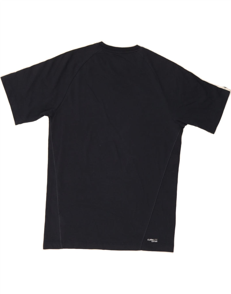 ADIDAS Mens Climalite T-Shirt Top Small Navy Blue Cotton Vintage Adidas and Second-Hand Adidas from Messina Hembry 
