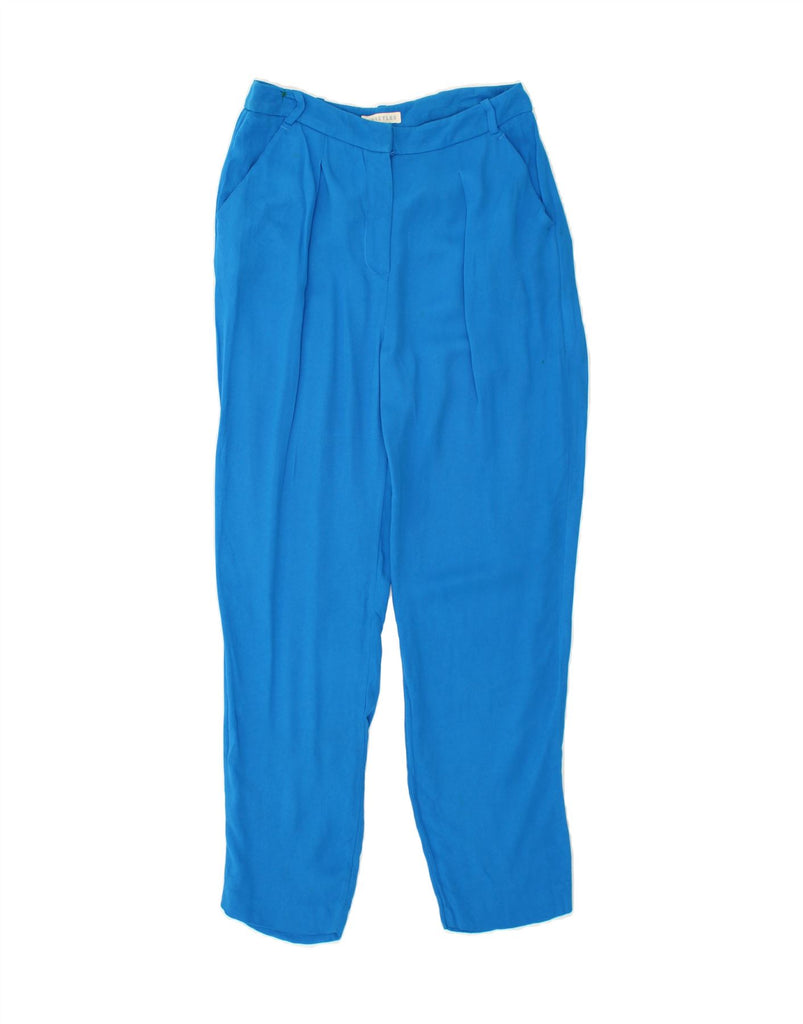 WHISTLES Womens High Waist Pegged Casual Trousers UK 10 Small W28 L28 Blue Vintage Whistles and Second-Hand Whistles from Messina Hembry 