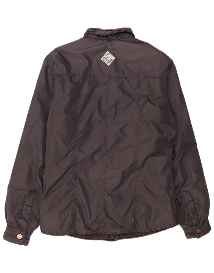 TUCANO URBANO Mens Windbreaker Jacket UK 36 Small Black Nylon