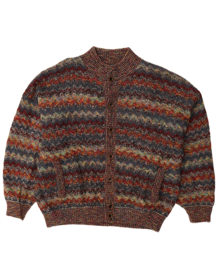 Vintage Mens Jumper Sweater 2XL Multicoloured Striped Wool