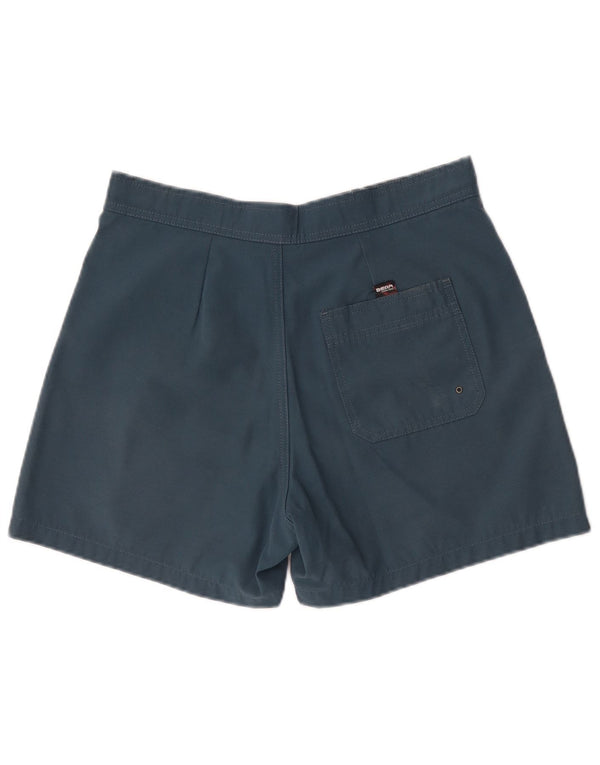 Bear Mens Swimming Shorts Medium  Navy Blue Colourblock Polyester