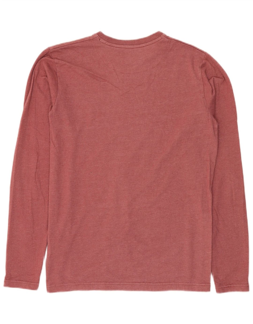 Weird Fish Mens Top Long Sleeve Small Red Cotton