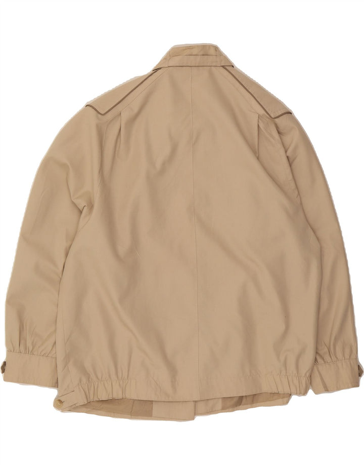 VINTAGE Womens Bomber Jacket EU 46 XL Beige Cotton Vintage Vintage and Second-Hand Vintage from Messina Hembry 