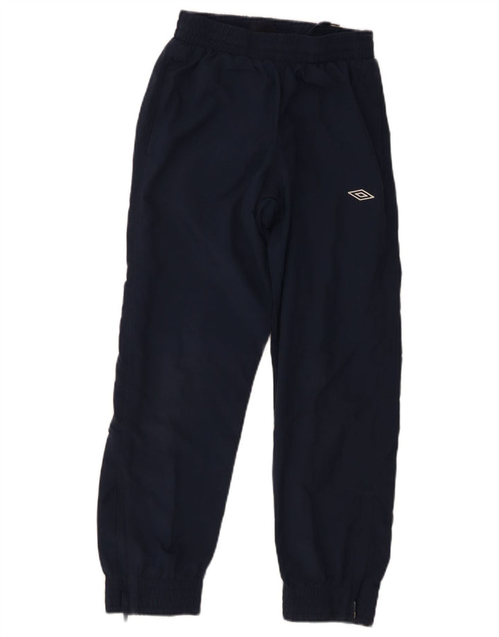 Umbro Boys Tracksuit Trousers Joggers 9-10 Years Navy Blue Polyester