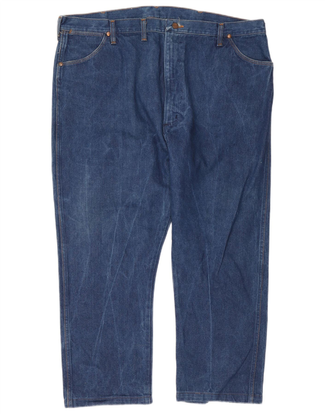 Wrangler Mens Cropped Straight Jeans W44 L26 Blue