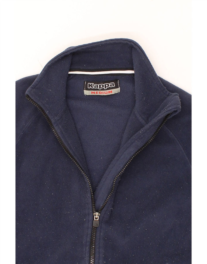 KAPPA Womens Fleece Jacket UK 12 Medium Navy Blue Polyester Vintage Kappa and Second-Hand Kappa from Messina Hembry 