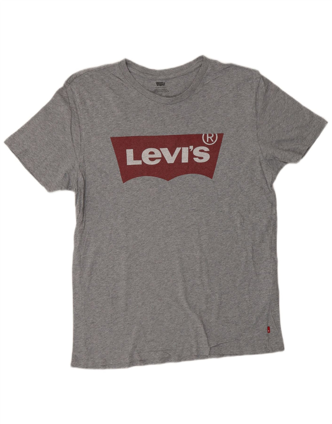 LEVI'S Mens Graphic T-Shirt Top Large Grey