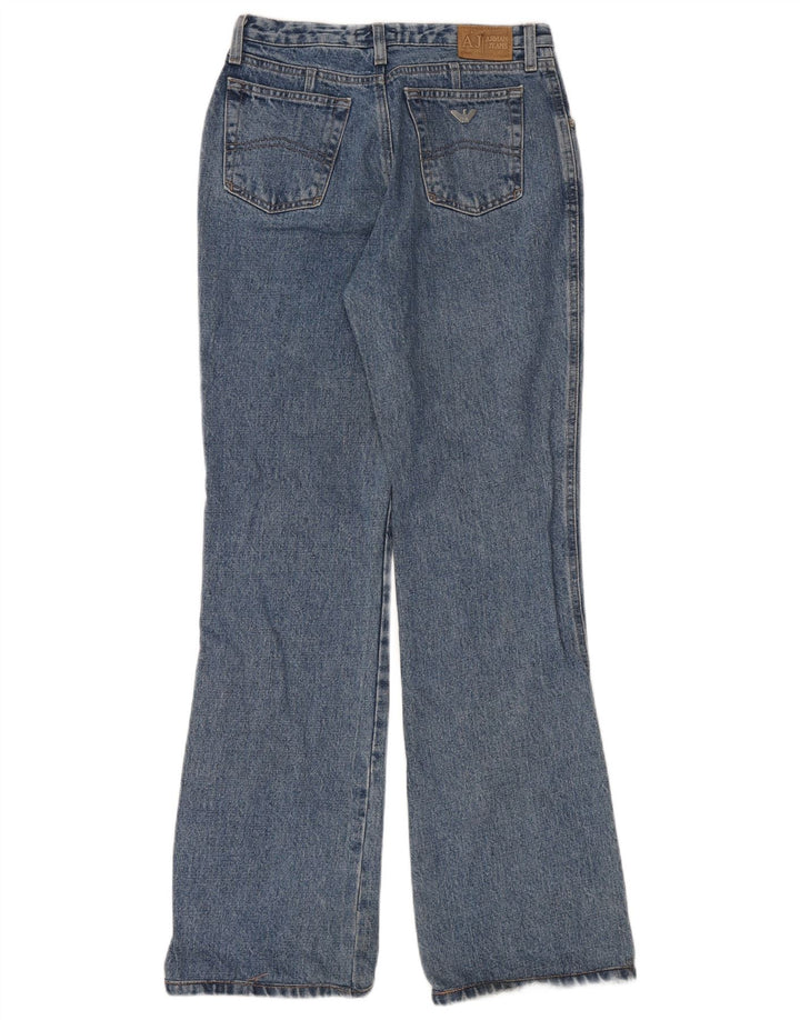 Armani Womens Flared Jeans W28 L32 Blue Cotton