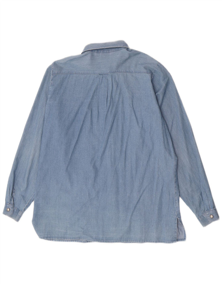Hammerschmid Womens Shirt EU 40 Medium Blue Floral Cotton