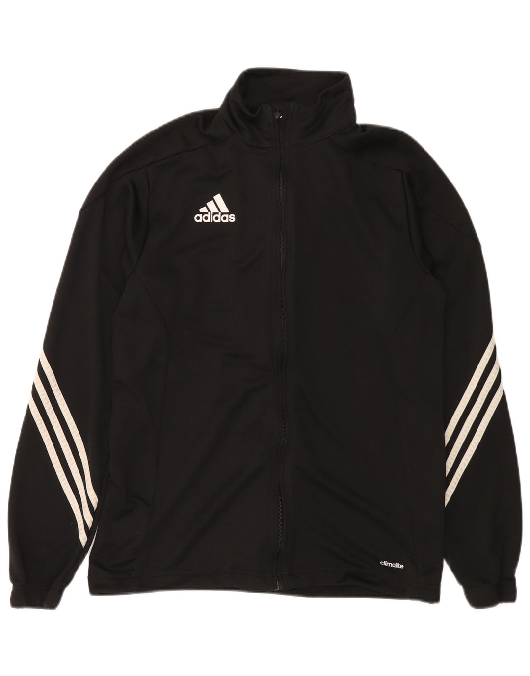 Adidas Mens Climalite Tracksuit Top Jacket Medium Black Polyester