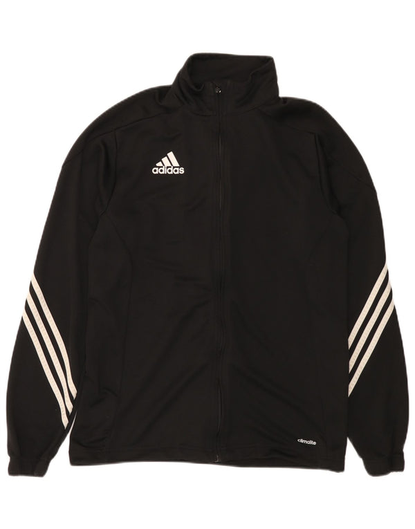 Adidas Mens Climalite Tracksuit Top Jacket Medium Black Polyester