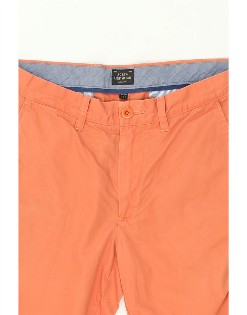 J. CREW Mens Straight Chino Trousers W30 L30 Orange Cotton | Vintage J. Crew | Thrift | Second-Hand J. Crew | Used Clothing | Messina Hembry 