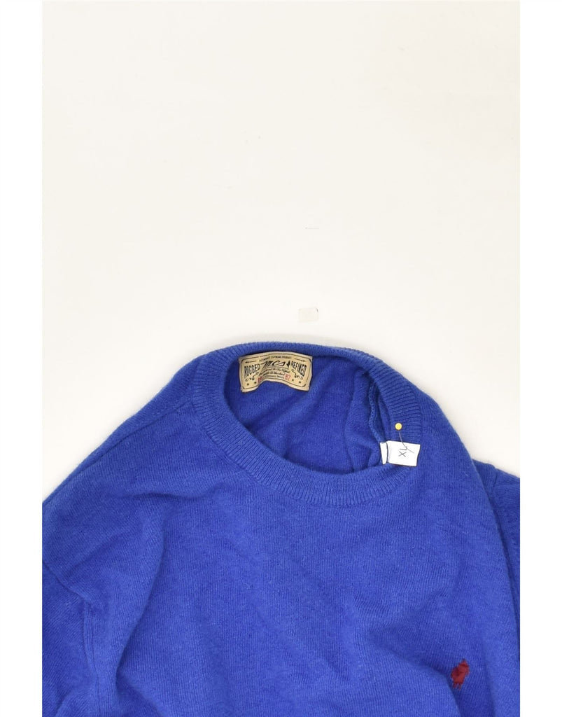 MARLBORO CLASSICS Mens Slim Fit Crew Neck Jumper Sweater XL Blue | Vintage Marlboro Classics | Thrift | Second-Hand Marlboro Classics | Used Clothing | Messina Hembry 