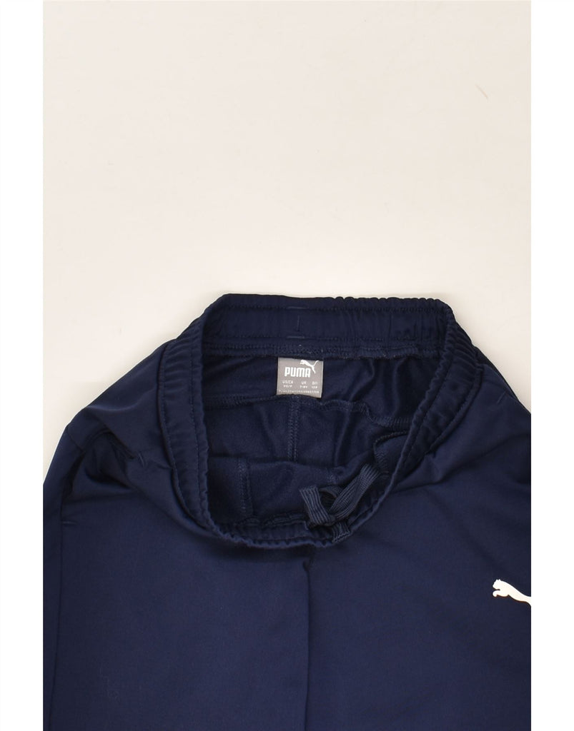 PUMA Boys Tracksuit Trousers 7-8 Years Navy Blue | Vintage Puma | Thrift | Second-Hand Puma | Used Clothing | Messina Hembry 