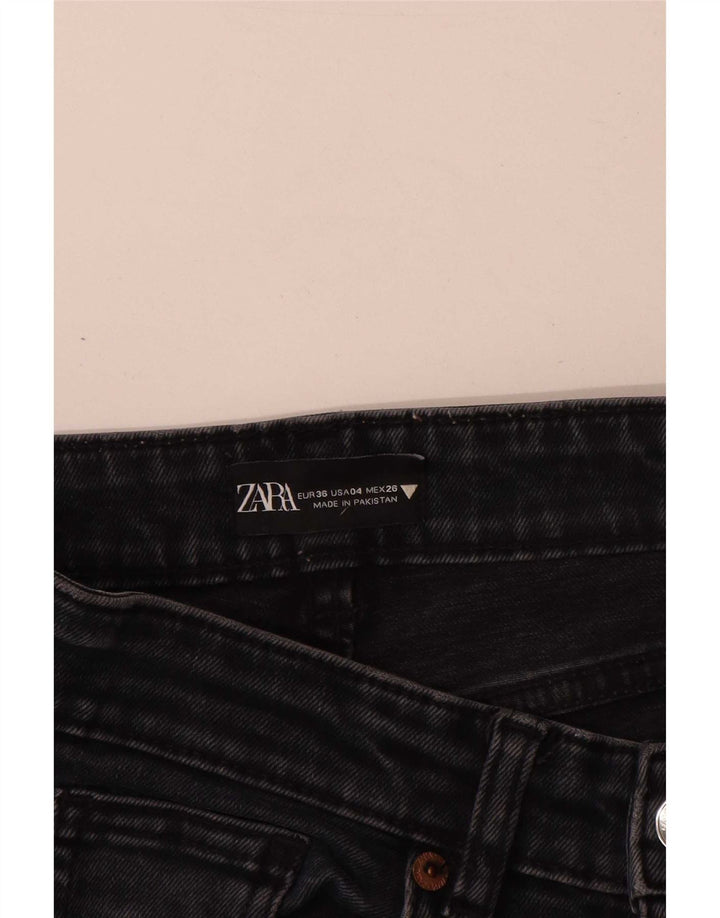Zara Womens Bootcut Jeans EU 36 XS W26 L27 Black