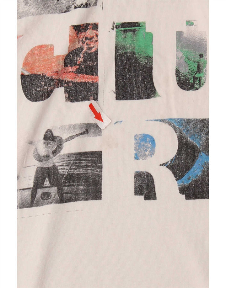 Rip Curl Mens Graphic T-Shirt Top Medium White