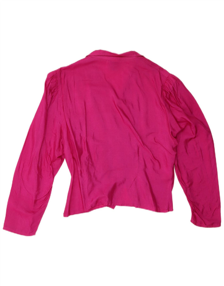 YESSICA Womens Shirt Blouse EU 42 Large Pink Silk