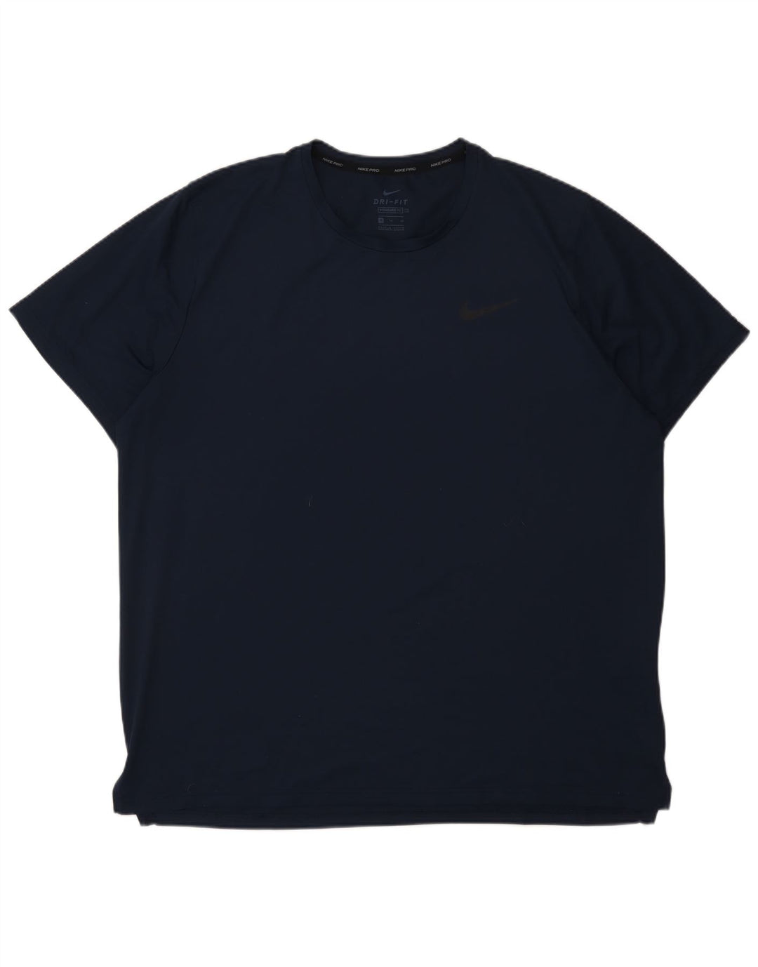Nike Mens Dri Fit Standard Fit T-Shirt Top XL Navy Blue Polyester